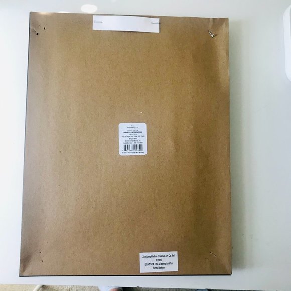 Threshold Wall Decor Studio Mcgee Navy Floral Canvas Gold Frame